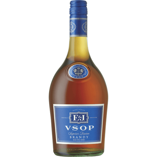 E&J Brandy VSOP 1.75L Front Bottle Label