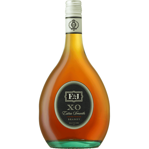 E&J Brandy XO 1.75L Front Bottle Label
