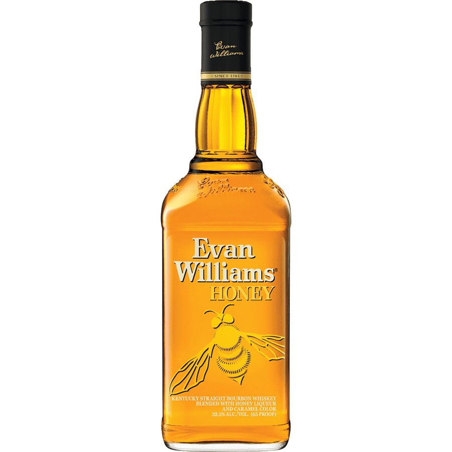 Evan Williams Honey 750ML Front Bottle Label