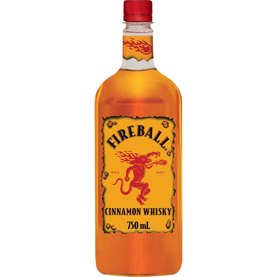 Fireball Cinnamon Whisky 50ML Front Bottle Label