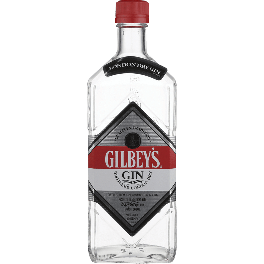 Gilbey's London Dry Gin 1.75L Front Bottle Label