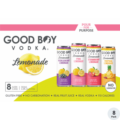 Good Boy Vodka Lemonade Variety Pack