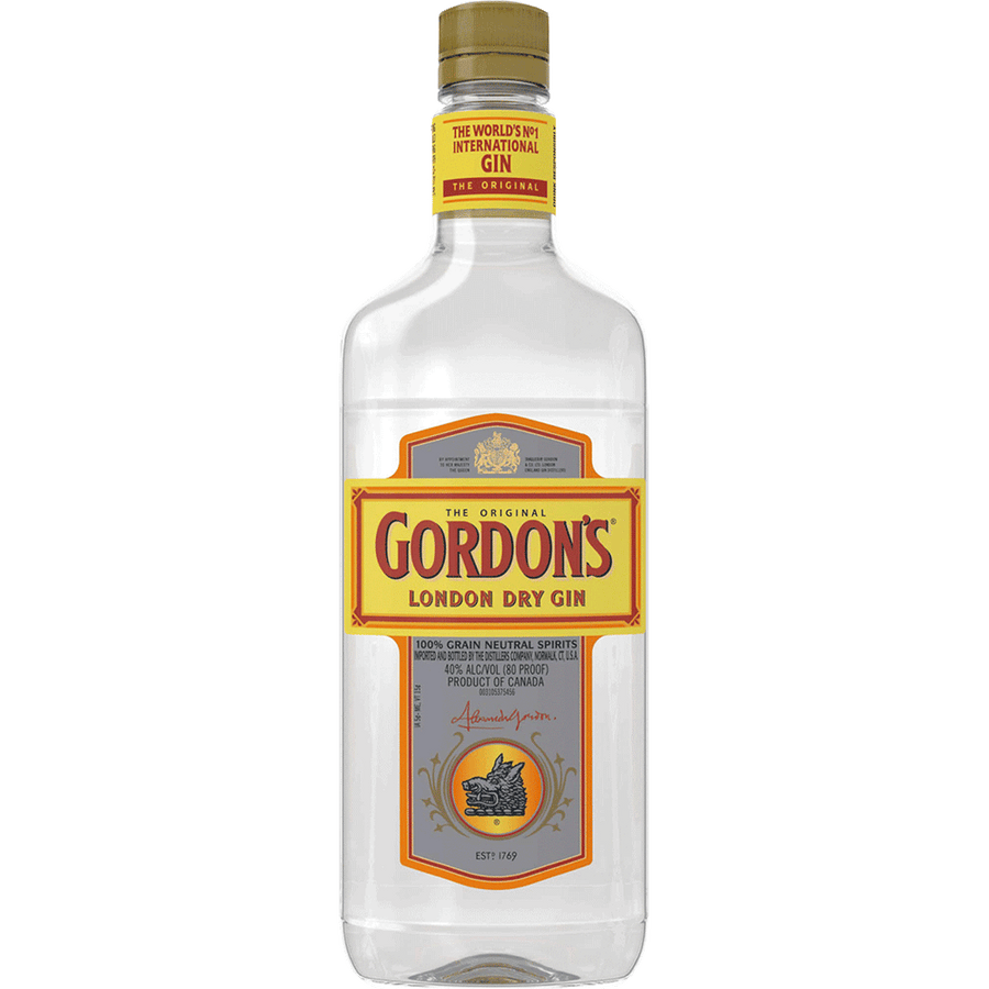 Gordon's London Dry Gin 1.75L Front Bottle Label