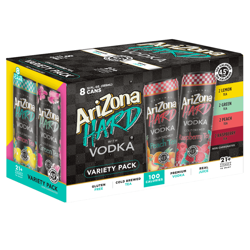 Hard with Vodka Tea 8-Count Party Variety Pack
