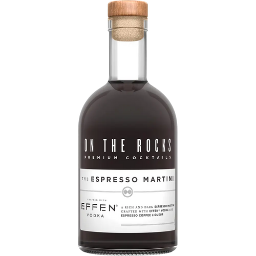 On The Rocks Espresso Martini 750ML Front Bottle Label