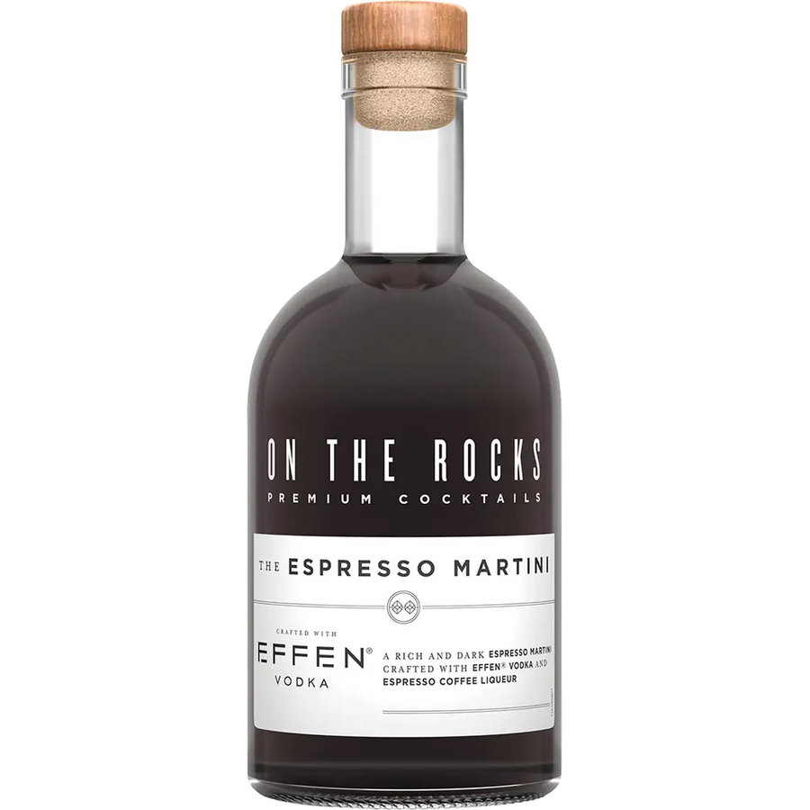 On The Rocks Espresso Martini 750ML Front Bottle Label