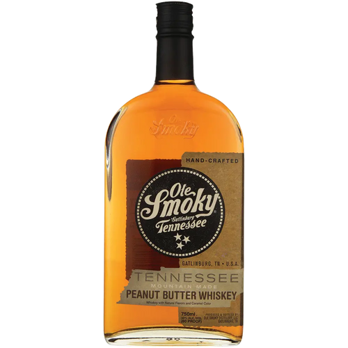 Ole Smoky Tenn Peanut Butter Whiskey 750ML Front Bottle Label