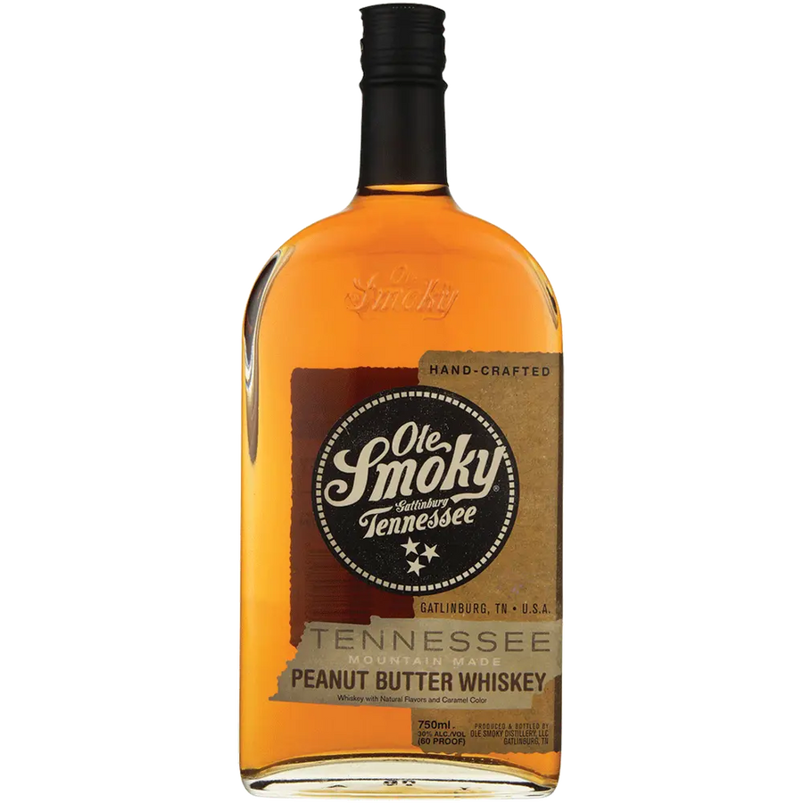 Ole Smoky Tenn Peanut Butter Whiskey 750ML Front Bottle Label