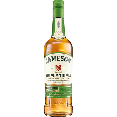 Jameson Triple Triple Irish Whiskey - Irish Whiskey bottle available at Buffalo House Liquor & Wines