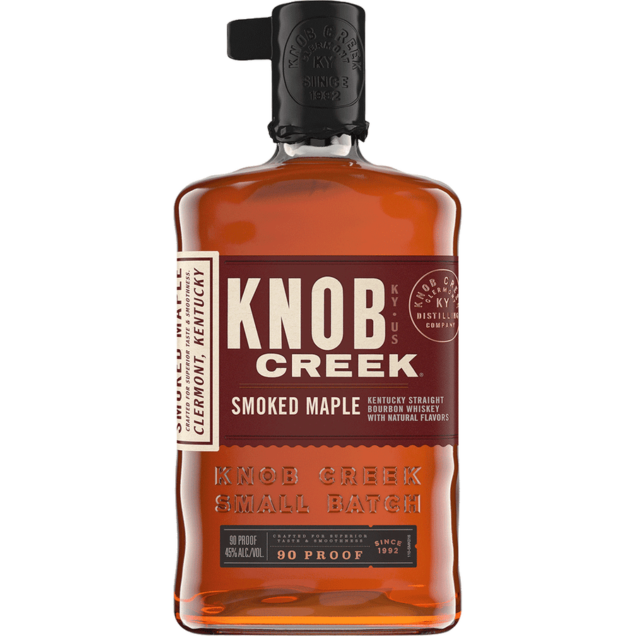Knob Creek Smoked Maple Bourbon 750ML Front Bottle Label