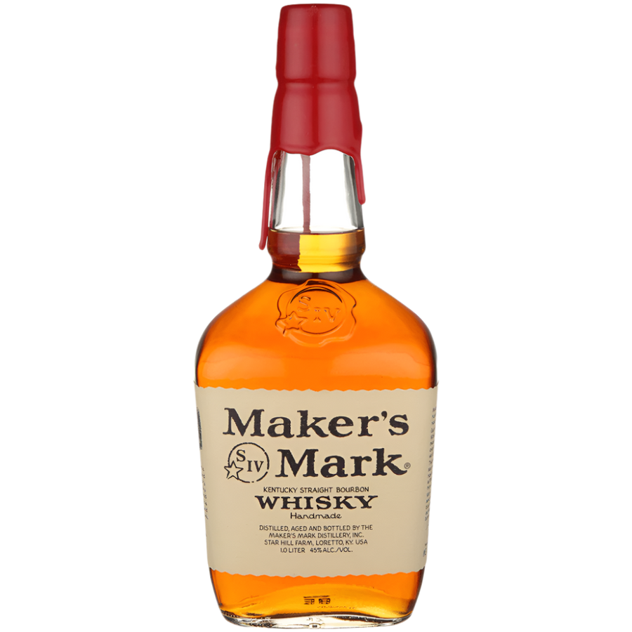 Maker's Mark Bourbon Whisky 1.75L Front Bottle Label