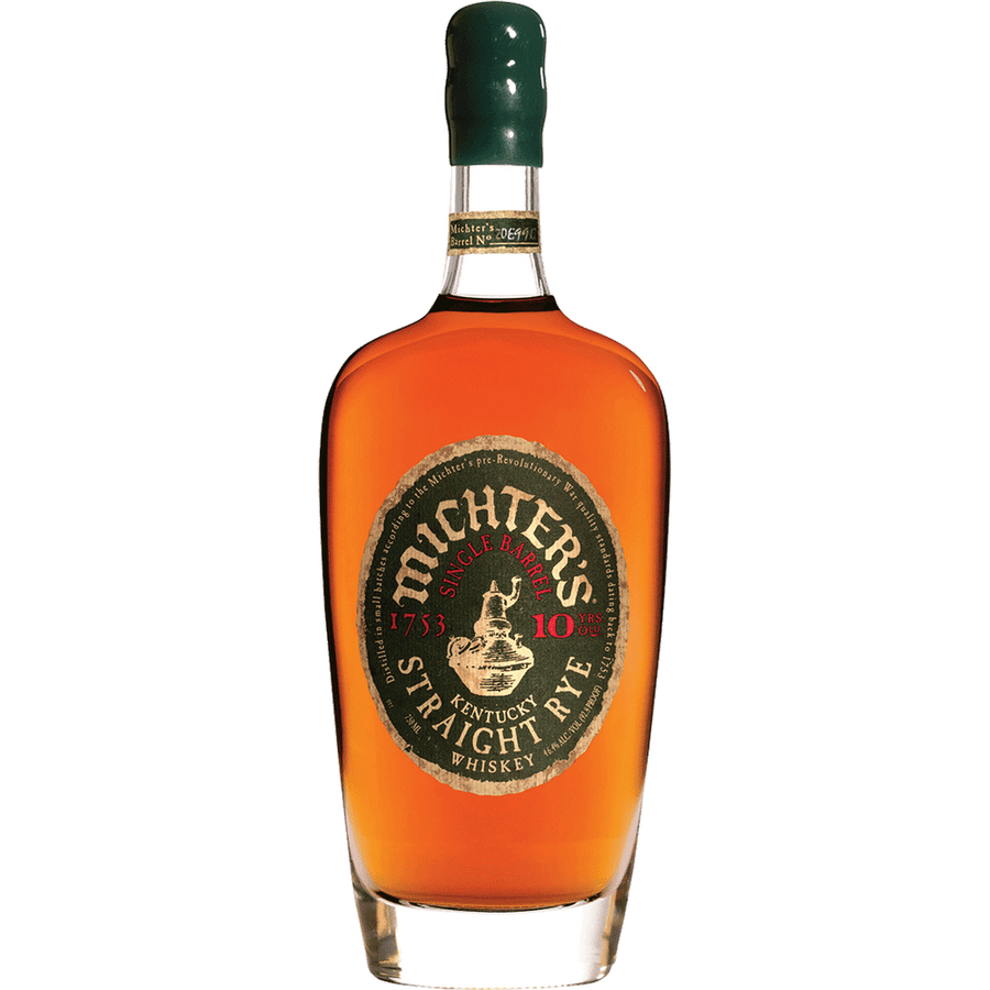 Michter's Single Barrel 10 Year Rye Whiskey 750ML Front Bottle Label