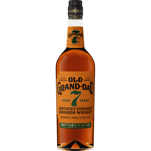 Old Grand Dad 7Yr Bottle in Bond Bourbon 750ML Front Bottle Label