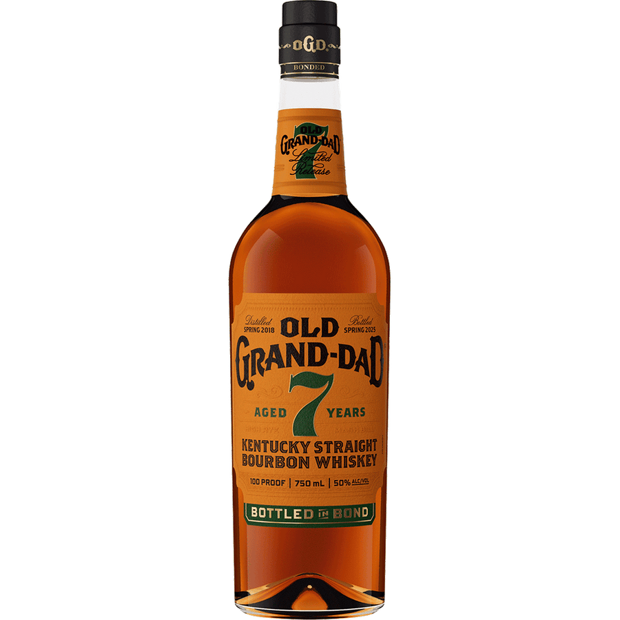 Old Grand Dad 7Yr Bottle in Bond Bourbon 750ML Front Bottle Label