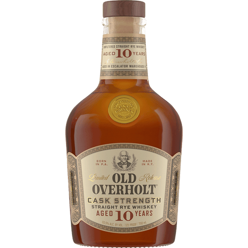 Old Overholt Rye Cask Strength 750ML Front Bottle Label