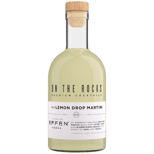 On The Rocks Lemon Drop Martini 750ML Front Bottle Label