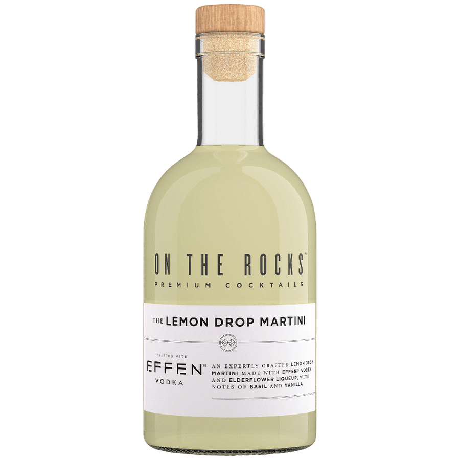On The Rocks Lemon Drop Martini 750ML Front Bottle Label