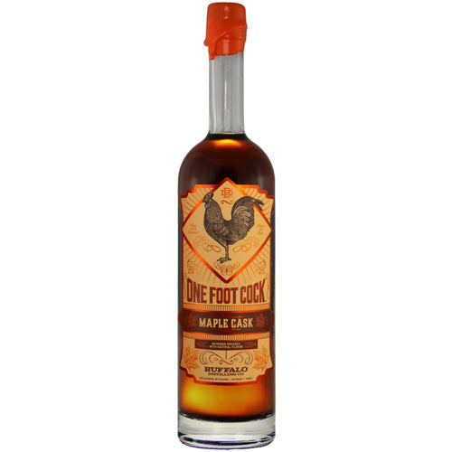 One Foot Cock Maple Cask 750ML Front Bottle Label