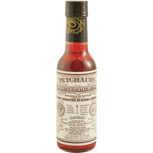 Peychaud's Aromatic Cocktail Bitters 10oz Front Bottle Label
