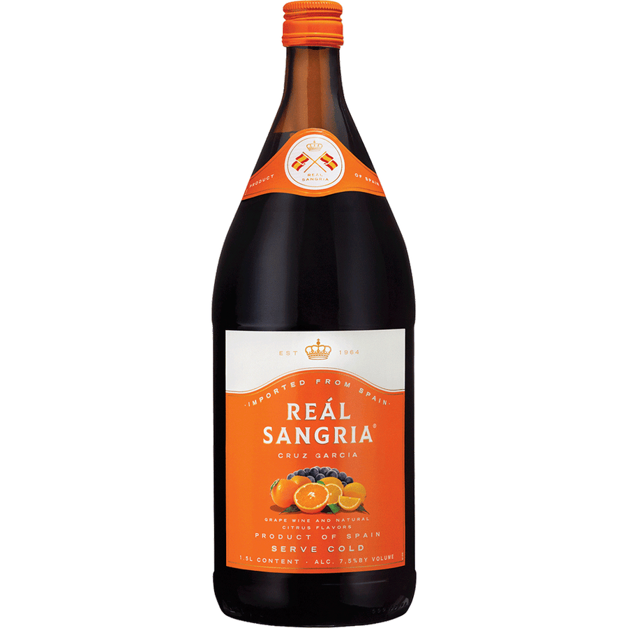 Real Sangria 1.5L Front Bottle Label
