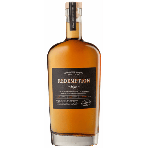 Redemption Rye 750ML Front Bottle Label