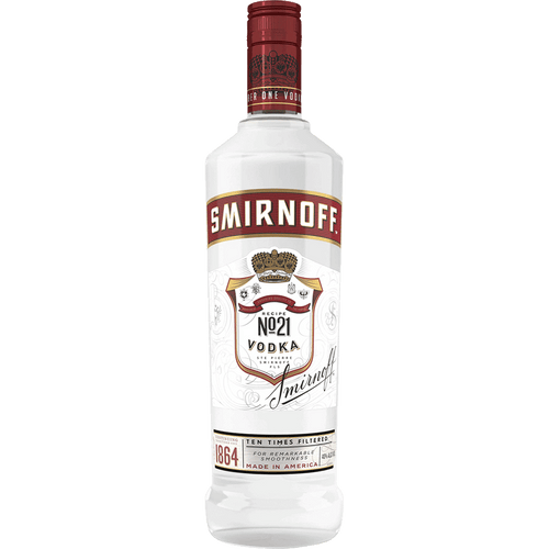Smirnoff No. 21 Vodka 50ML Front Bottle Label