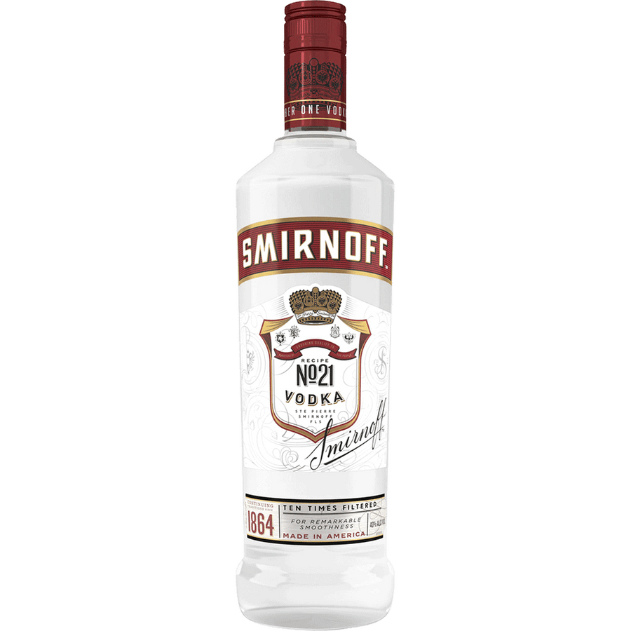 Smirnoff No. 21 Vodka 50ML Front Bottle Label
