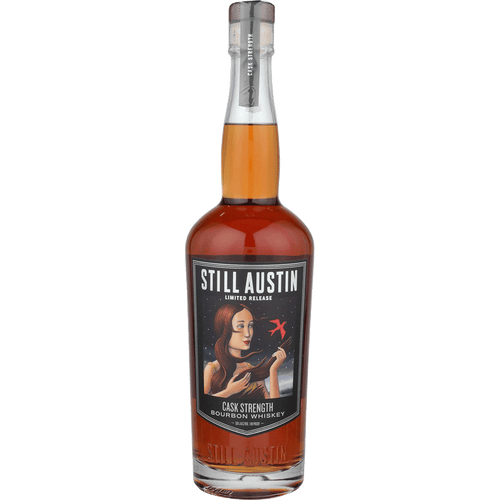 Still Austin Cask Strength Bourbon Whiskey 750ML Front Bottle Label