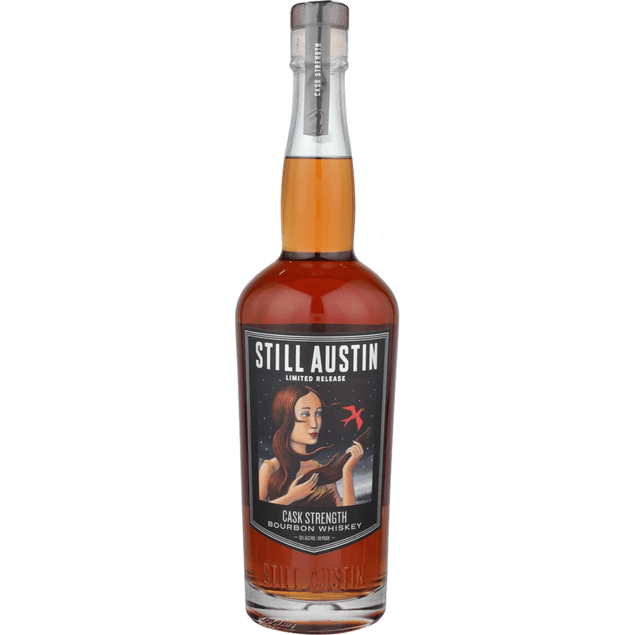 Still Austin Cask Strength Bourbon Whiskey 750ML Front Bottle Label
