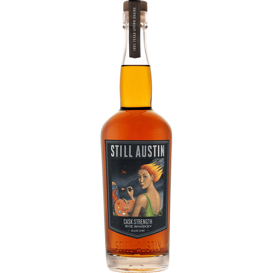 Still Austin Cask Strength Rye Whiskey 750ML Front Bottle Label