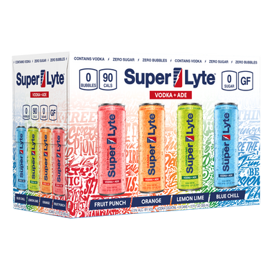 Wright Distribution Super Lyte Vodka Ade Variety Pack in colorful bottles