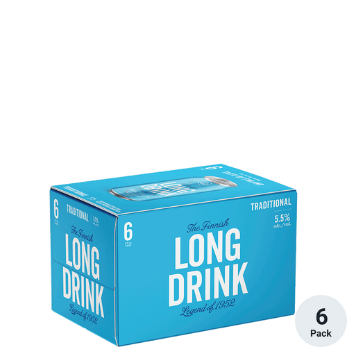 The Long Drink Traditional 6pk-12oz Cans Front Bottle Label