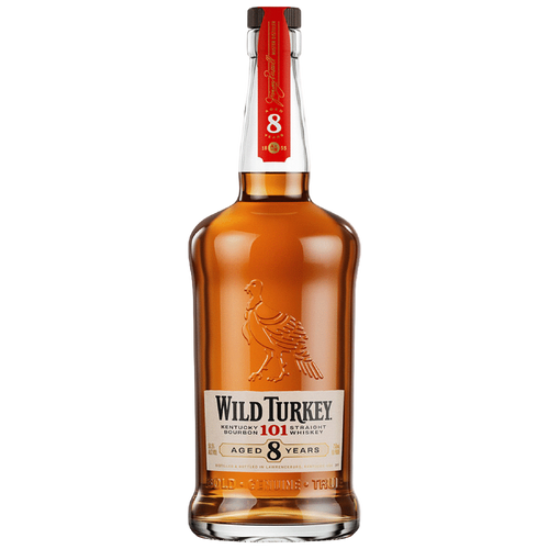 Wild Turkey Straight Bourbon 8 Yr 101 750ML Front Bottle Label