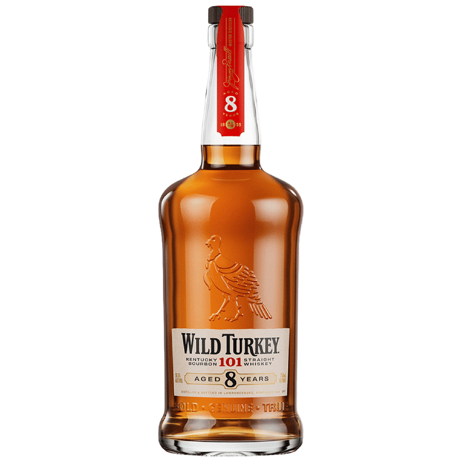 Wild Turkey Straight Bourbon 8 Yr 101 750ML Front Bottle Label