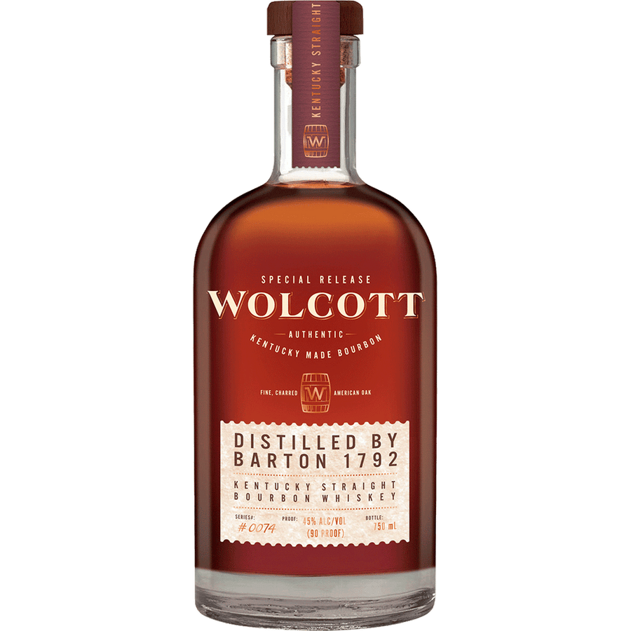Wolcott Kentucky Straight Bourbon 750ML Front Bottle Label
