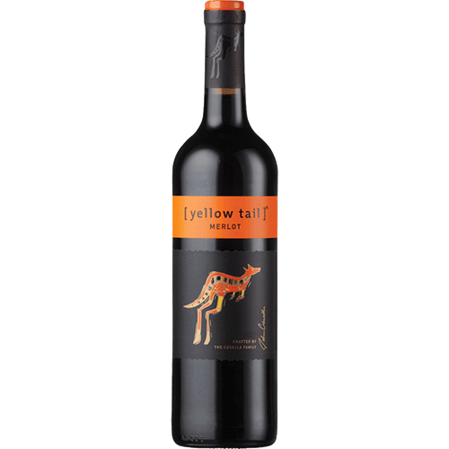 Yellow Tail Merlot 750ML Front Bottle Label