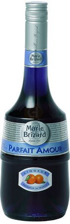 Marie Brizard Parfait Amour Liqueur 750ML Front Bottle Label