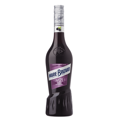 Marie Brizard Blackberry 750ML Front Bottle Label