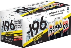 '-196 Vodka Seltzer 8pk-12oz Cans Front Bottle Label