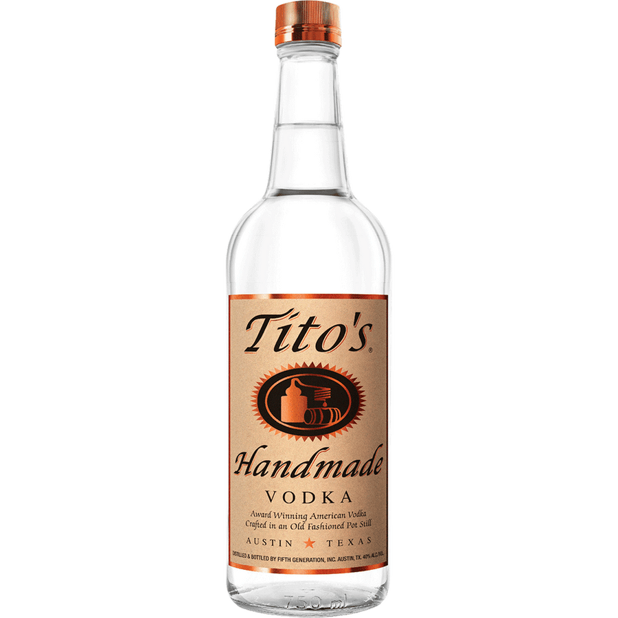 Tito's Handmade Vodka 50ML Front Bottle Label
